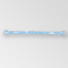 7.5 inch 1-row Crystal AB Silver Reinforced Rhinestone Connector on Metal Mesh, Large Loops, ss8.5, ss30