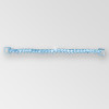7.5 inch 1-row Crystal Silver Reinforced Rhinestone Connector on Metal Mesh, Large Loops, ss8.5, ss30