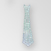 2.25 inches Sew-on Rhinestone Tie-Shaped Trim, Crystal/Silver (70% off)