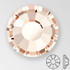 ss12 LIGHT GOLD QUARTZ - PRECIOSA MAXIMA Flat Back, 15 facets, foiled