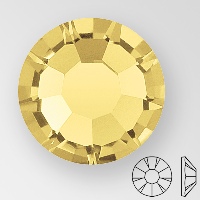 Preciosa Crystal Flat Back Topaz AB and Topaz main image 1