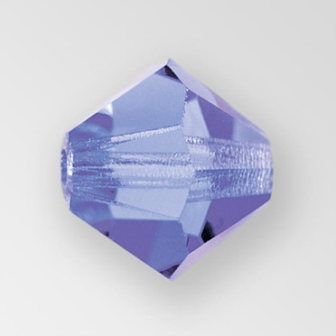 3mm MC Preciosa Bicone (Rondelle) Bead, Tanzanite AB color 3mm MC Preciosa Bicone (Rondelle) Bead, Tanzanite AB color