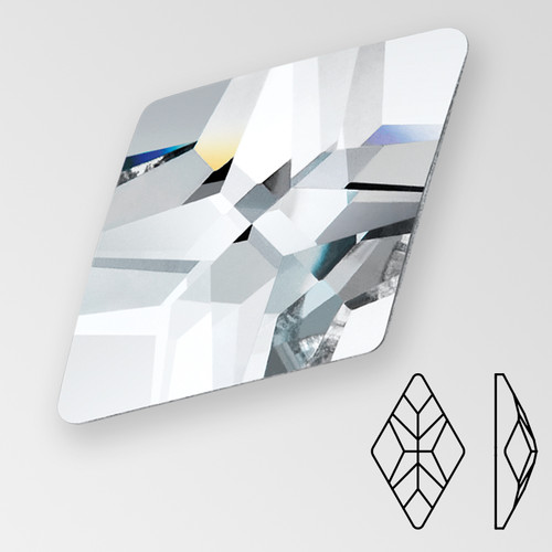 10x6mm MC Hot Fix Rhombus, Crystal, foiled Product