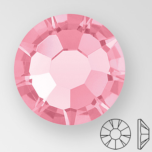 ss5 ROSE - PRECIOSA MAXIMA Flat Back, 15 facets, foiled Product