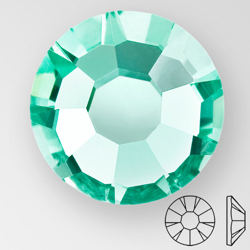 ss9 CARIBBEAN SEA - PRECIOSA MAXIMA Flat Back, 15 facets, foiled ss9 CARIBBEAN SEA - PRECIOSA MAXIMA Flat Back, 15 facets, foiled Product