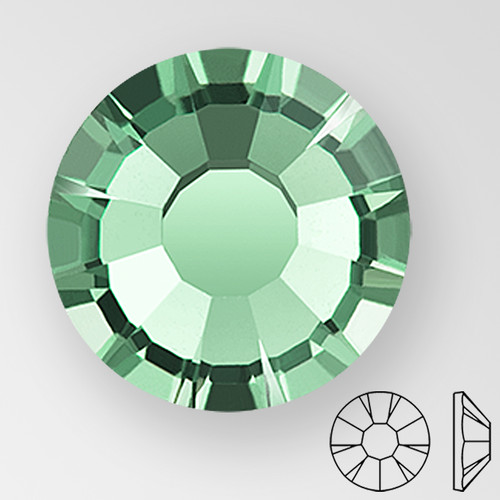 ss20 ERINITE HOT FIX - PRECIOSA MAXIMA Flat Back, 15 facets, foiled Product