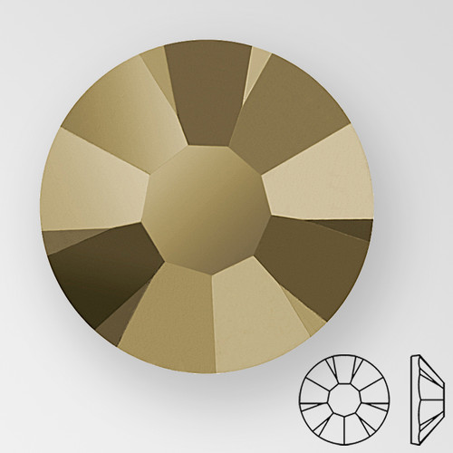 ss20 MONTE CARLO HOT FIX - PRECIOSA MAXIMA Flat Back, 15 facets, foiled Product