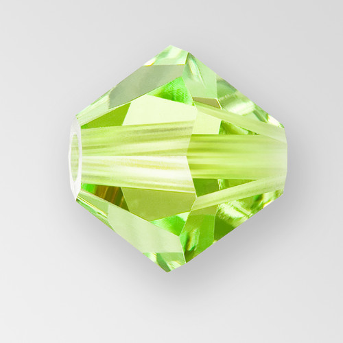 6mm MC Preciosa Bicone (Rondelle) Bead, Limecicle color Product