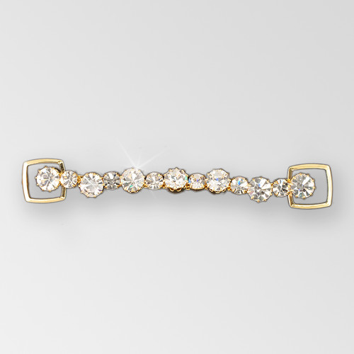 4.5 Inch One Row Reinforced Rhinestone Connector, Crystal Gold, ss40, ss29 4.5 Inch One Row Reinforced Rhinestone Connector, Crystal Gold, ss40, ss29 Product