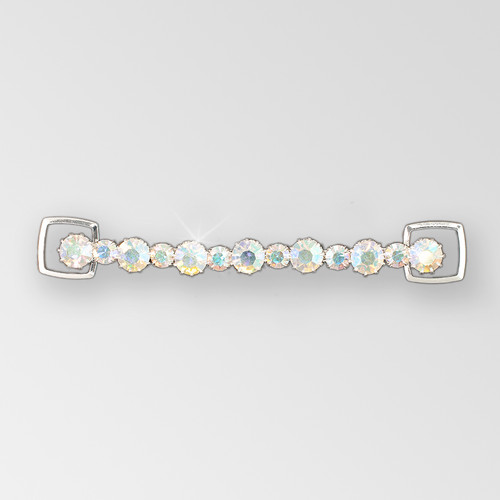 4.5 Inch One Row Reinforced Rhinestone Connector, Crystal AB Silver, ss40, ss29 Product