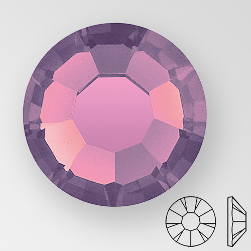 ss7 AMETHYST OPAL - PRECIOSA MAXIMA Flat Back, 15 facets, foiled Product