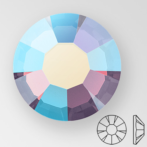 ss16 AMETHYST OPAL AB - PRECIOSA MAXIMA Flat Back, 15 facets, foiled, small package ss16 AMETHYST OPAL AB - PRECIOSA MAXIMA Flat Back, 15 facets, foiled, small package Product