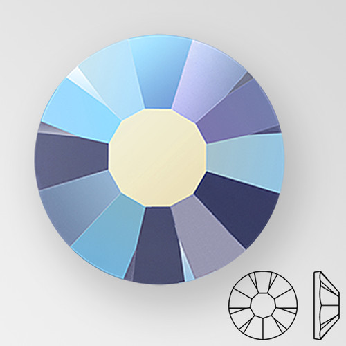 ss16 DEEP SEA AB - PRECIOSA MAXIMA Flat Back, 15 facets, unfoiled back, small package Product