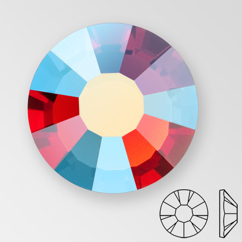 ss16 RED VELVET AB - PRECIOSA MAXIMA Flat Back, 15 facets, foiled, small package ss16 RED VELVET AB - PRECIOSA MAXIMA Flat Back, 15 facets, foiled, small package Product