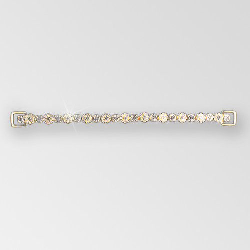 7.5 inch Crystal, Gold plated 1- row Connector, ss29, ss6.5, ss18 stones Product