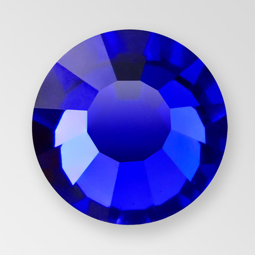 MC Hot Fix Chaton Rose in Cobalt Blue color, size ss10, foiled back Product