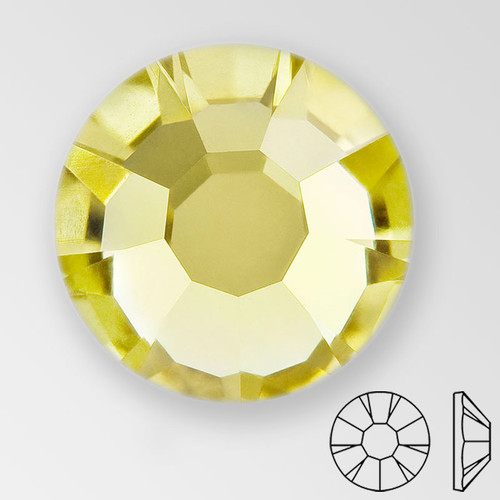 ss16 ACID YELLOW - PRECIOSA MAXIMA Flat Back, 15 facets, foiled, small package ss16 ACID YELLOW - PRECIOSA MAXIMA Flat Back, 15 facets, foiled, small package Product