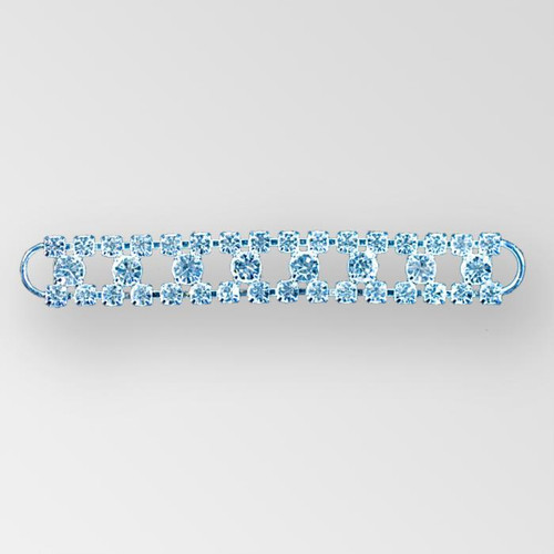 4 inch Crystal Silver Rhinestone Connector, ss18, ss29 Product