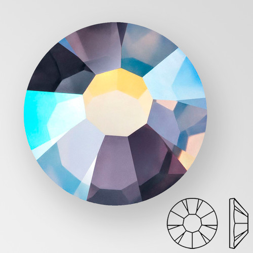 ss16 Lilac Ash AB - PRECIOSA MAXIMA Flat Back, 15 facets, foiled ss16 Lilac Ash AB - PRECIOSA MAXIMA Flat Back, 15 facets, foiled Product