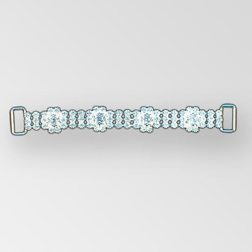 4.5 inches Rhinestone Connector in Crystal Silver, ss12 Product