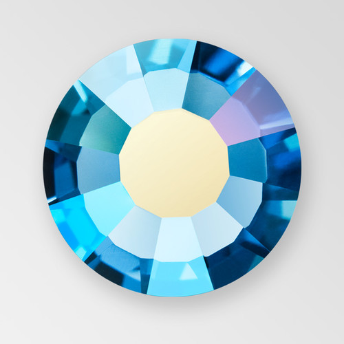 MC Chaton Rose in Malibu Blue AB color, size ss16, foiled back, small package Product