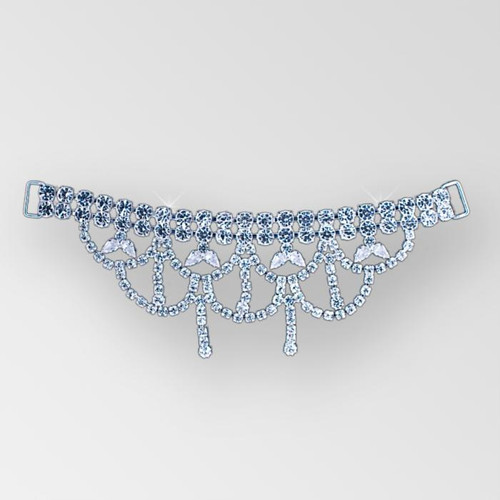 6.50 inch Crystal Silver Rhinestone Connector, ss14.5, ss18, ss29, 8x4.8 Pear 6.50 inch Crystal Silver Rhinestone Connector, ss14.5, ss18, ss29, 8x4.8 Pear Product