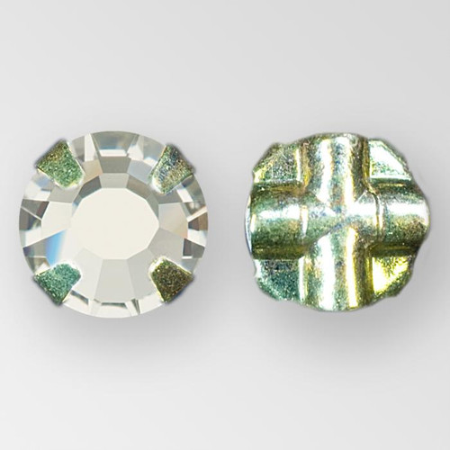 Flat Back Black Diamond, Gold  Setting ss34 MC Rosemontee Product