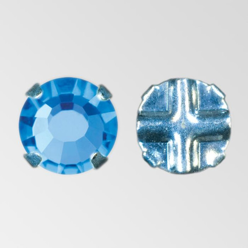 Flat Back Sapphire color, Silver Plated ss20 Extra Rosemontees Product