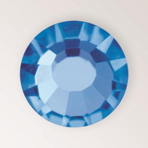 MC Hot Fix Chaton Rose in Sapphire color, size ss6, foiled back Product