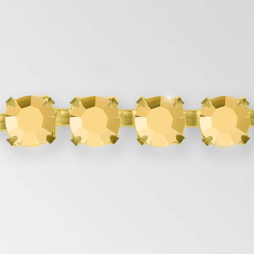 Rhinestone Chain, Machine Cut Aurum, Raw ss12 Product