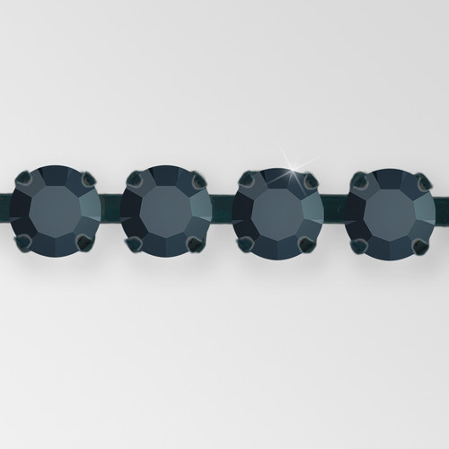 Rhinestone Chain, Machine Cut Jet, Black Plated ss8.5 Product