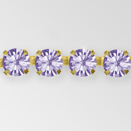 Rhinestone Chain, Machine Cut Tanzanite, Raw ss29 Product