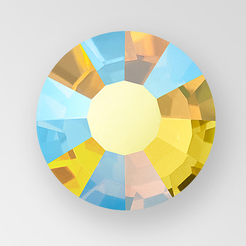 MC Chaton Rose in Citrine AB color, size ss10, foiled back Product