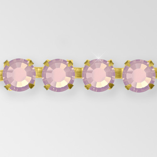 Rhinestone Chain, Machine Cut Rose Opal, Raw ss18 Product