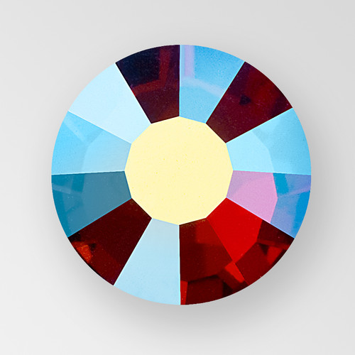 MC Chaton Rose in Garnet AB color, size ss34, foiled back Product