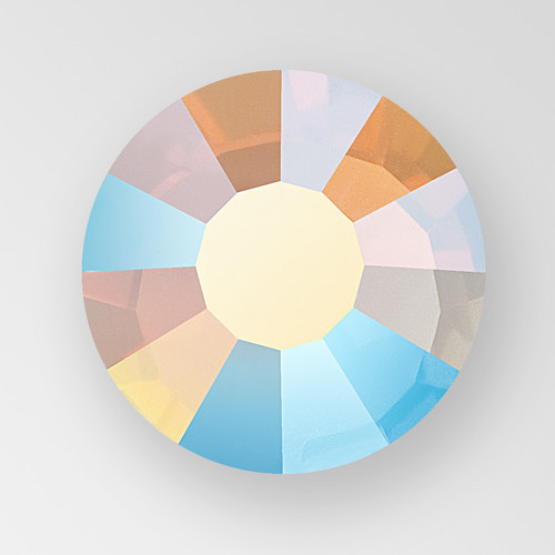 MC Hot Fix Chaton Rose in White Opal AB color, size ss10, foiled back Product