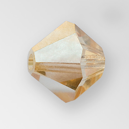 4mm MC Preciosa Bicone (Rondelle) Bead, Blond Flare color Product