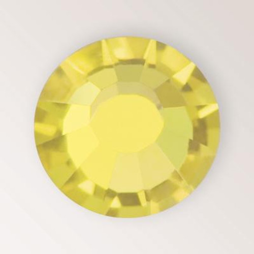 MC Chaton Rose in Citrine color, size ss8, foiled back