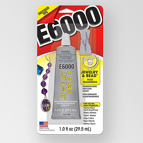 E6000 Jewelry & Bead Glue, 1oz/29.5ml with four precision tips Product
