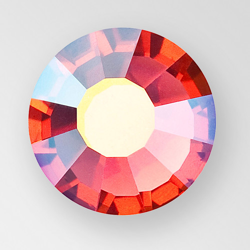 MC Chaton Rose in Padparadscha AB color, size ss12, foiled back Product