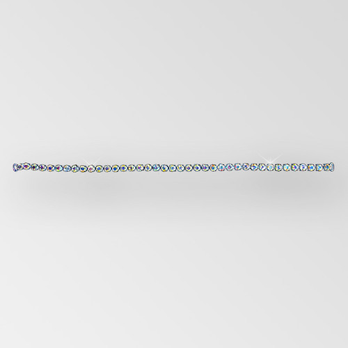 13 inches 1-row Rhinestone Connector in Crystal AB Silver, ss29 Product