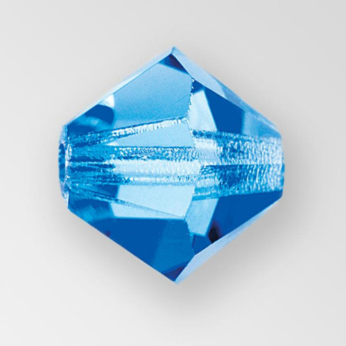 3mm MC Preciosa Bicone (Rondelle) Bead, Sapphire AB color Product