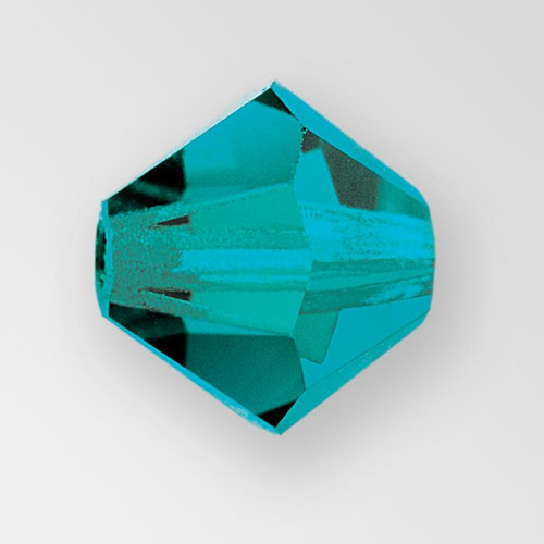 5mm MC Preciosa Bicone (Rondelle) Bead, Blue Zircon AB color Product