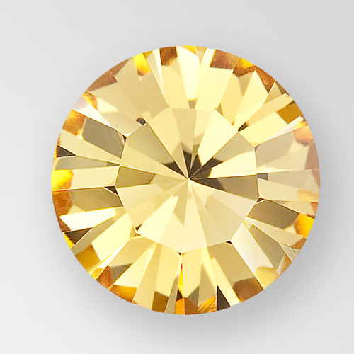 ss39 PRECIOSA MAXIMA MC Chaton, LIGHT TOPAZ, foiled Product