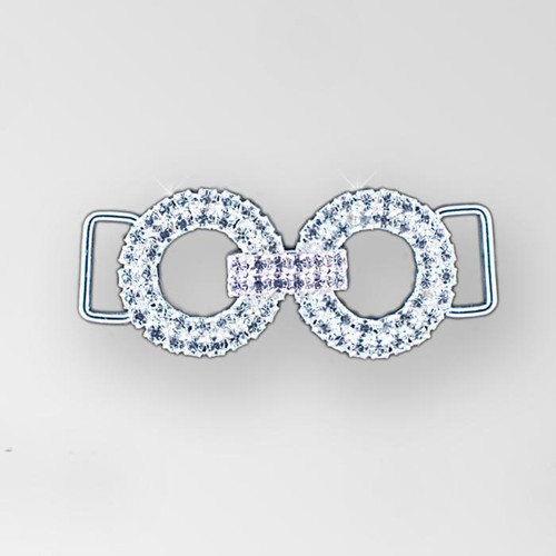 1.75 inch ss8.5 Crystal Silver Rhinestone Connector Product