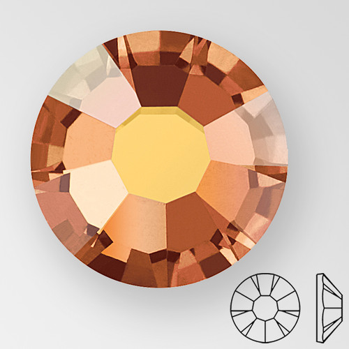 ss20 SUNRISE - PRECIOSA MAXIMA Flat Back, 15 facets, foiled Product