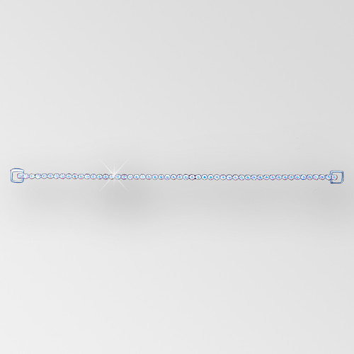 13 inch 1 row Crystal AB Silver Rhinestone Connector, ss18 Product