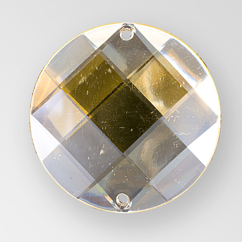 18mm Acrylic Round Sew-On Stone, Light Colorado Topaz color Product