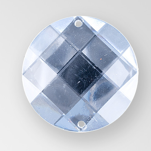 35mm Acrylic Round Sew-On Stone, Crystal color Product