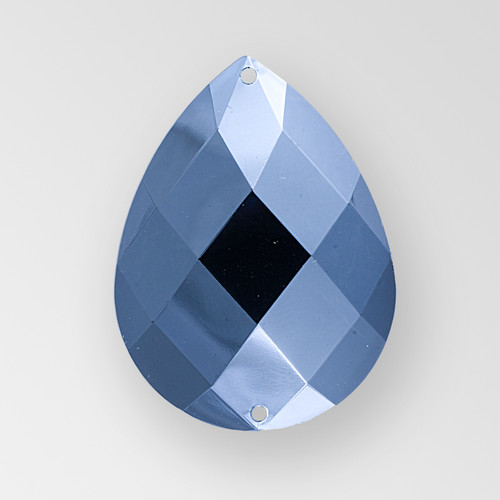 30x20mm Acrylic Pearshape Sew-On Stone, Hematite color Product